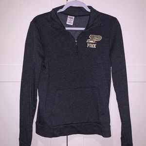 PINK purdue half zip jacket